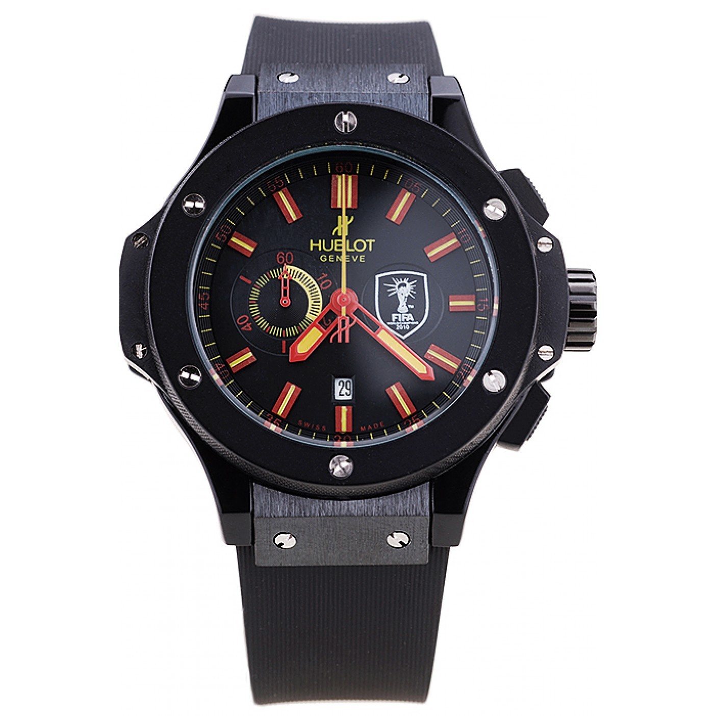 Hublot Limited Edition Ayrton Senna Black Dial Watch Red Hands